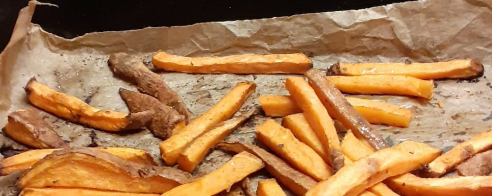 Zoet aardappel ovenfrietjes